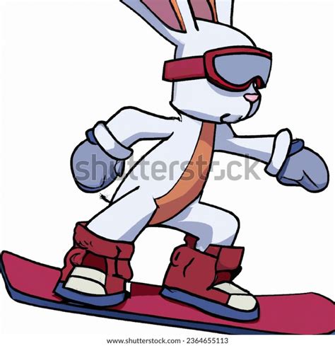 Side View Humanized Cartoon Rabbit Standing AI-generated image 2364655113 | Shutterstock