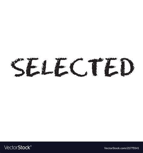 Selected rubber stamp Royalty Free Vector Image
