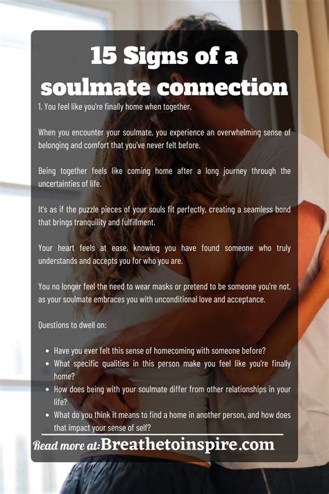 15 Signs Of A Soulmate Connection Breathe To Inspire