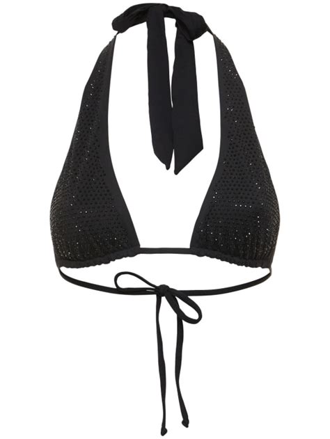 Self Tie Triangle Bikini Top Weworewhat Women Luisaviaroma