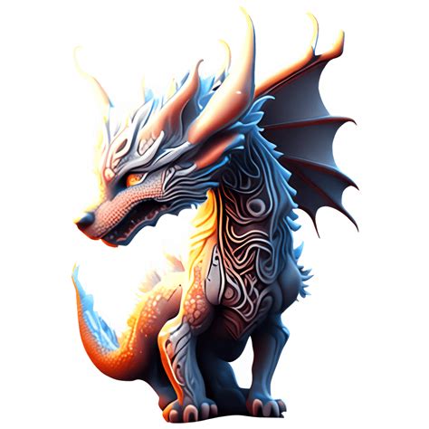 Dragon Wolf Hybrid Graphic · Creative Fabrica