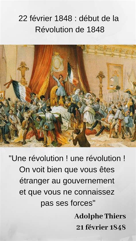 22 février 1848 début de la Révolution de 1848 Révolution