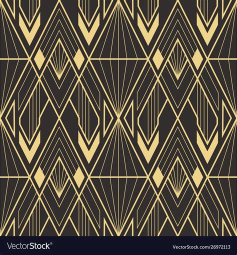 Abstract Art Deco Geometric Pattern 61 Royalty Free Vector