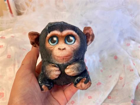 Cute Fabric Squishy Monkey Worldwide Shipping Etsy