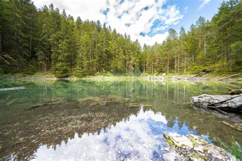 Lake Eibsee Bavaria Germany Stock Image Image Of Outdoor Natural