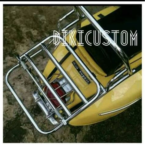 Jual Aksesoris Vespa Backrack Madrid Vespa Px Super Exel Sprint