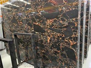 Polished Nero Portoro Gold Marble Slabs Tile From China StoneContact