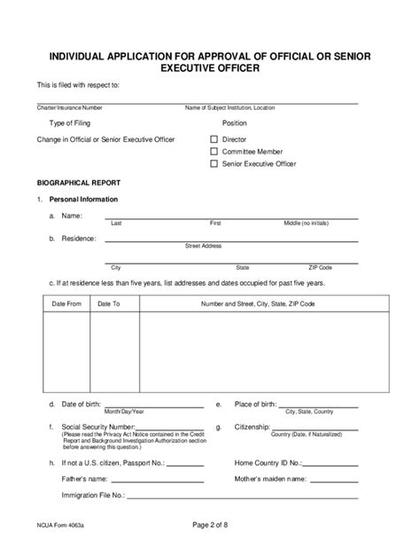 Ncua Form Fill Online Printable Fillable Blank PdfFiller