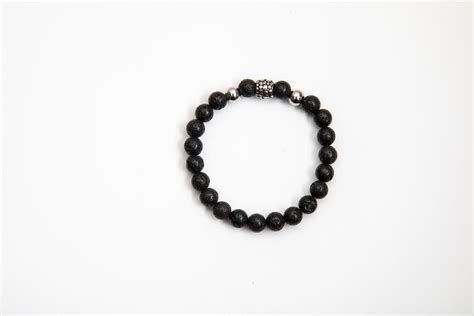 Black Lava Stone Bracelet Manspire