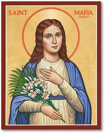 Women Saints: Saint Maria Goretti Icon| Monastery Icons