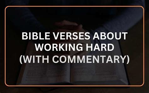 Best Bible Verses About Working Hard With Commentary Scripture Savvy