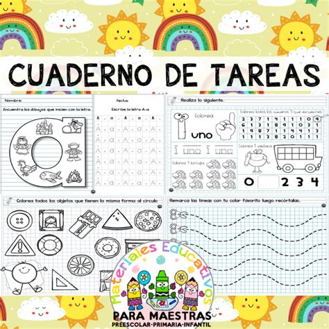 Mi Cuaderno De Tareas Materiales Educativos Para Maestras