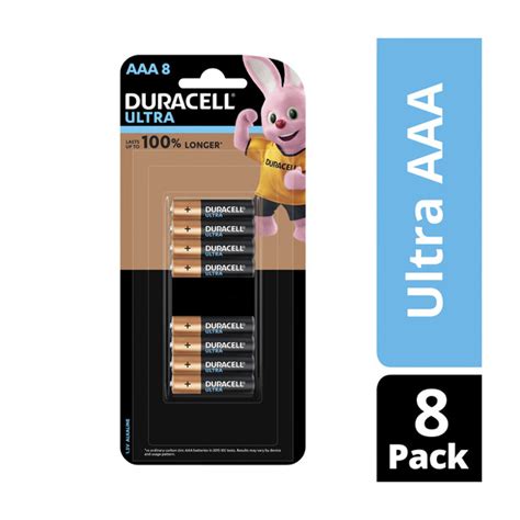 Buy Duracell Ultra Alkaline AAA Batteries 8 Pack Coles