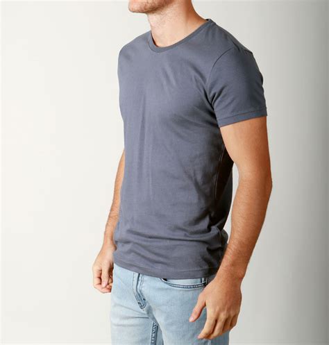 Mens Premium Cotton Crew Neck Tees Quality Plain T Shirts Basic Casual