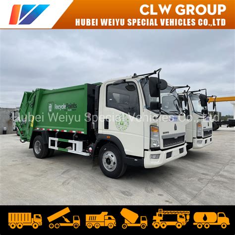 Sinotruk HOWO 6cbm 6000liters 4X2 Compactor Garbage Truck Garbage