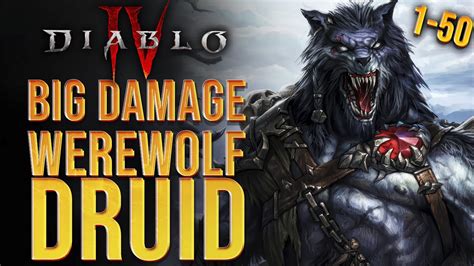 Diablo 4 Druid Build D4 WEREWOLF Leveling Build YouTube