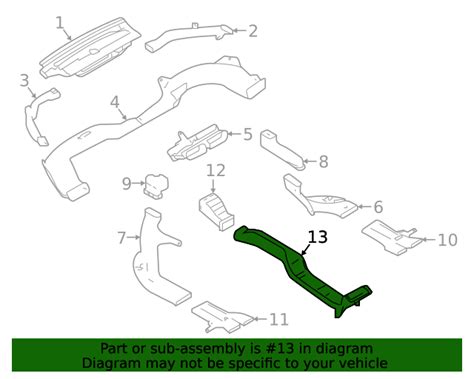 2019 2020 Nissan Altima Center Duct 27931 6CA0A TascaParts