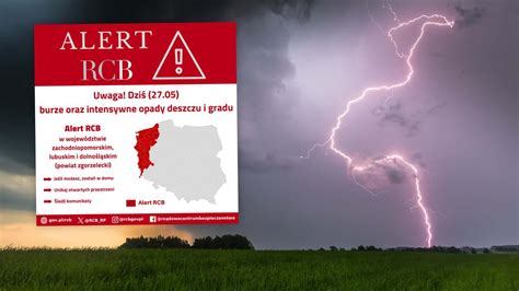 Alert Rcb Tu Nale Y Zachowa Szczeg Ln Ostro No Tvn Meteo