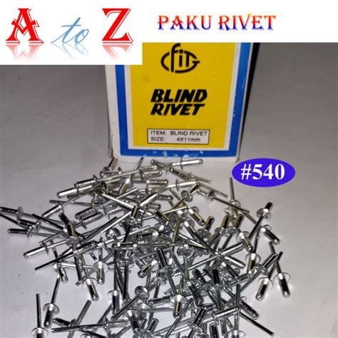 Jual Paku Rivet X Mm Kotak Fit Blind Rivet Fit Livet Ripet