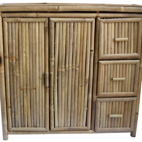 Bamboo Storage Cabinet With Drawers - Etsy