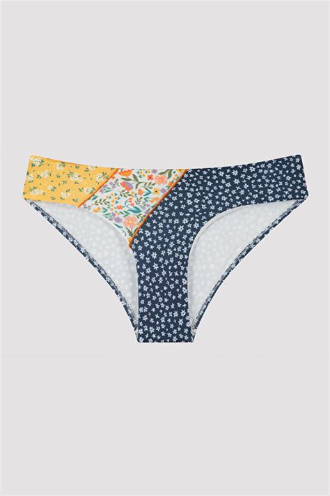 Çok Renkli Bonita Çiçek Desenli Hipster Bikini Altı PLU0C6AL22IY MIX Çok Renkli Penti