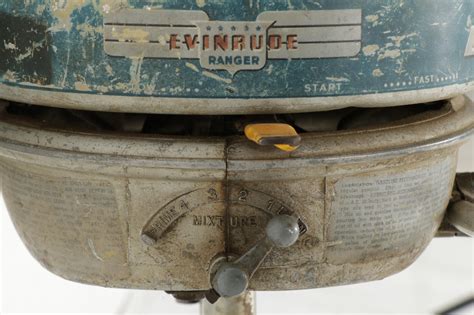 Evinrude Ranger Model 4407 11 Hp Outboard Motor Circa 1946 Ebth