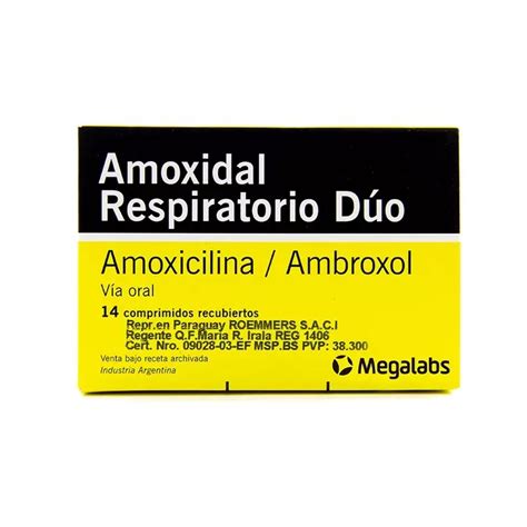 AMOXIDAL RESPIRATORIO DUO CAJA X 14 COMP