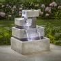 The Solar Illuminated Cascading Fountain Hammacher Schlemmer