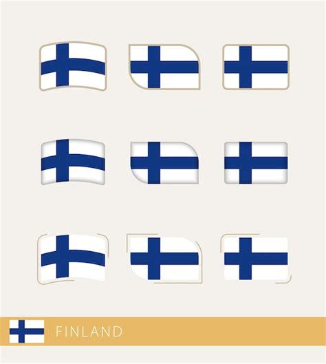 Banderas Vectoriales De Finlandia Colecci N De Banderas De Finlandia