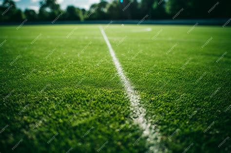 Free Photo | View of soccer field with grass