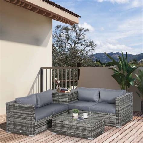 Outsunny Rattan Garden Furniture Set Gy Trading Depot