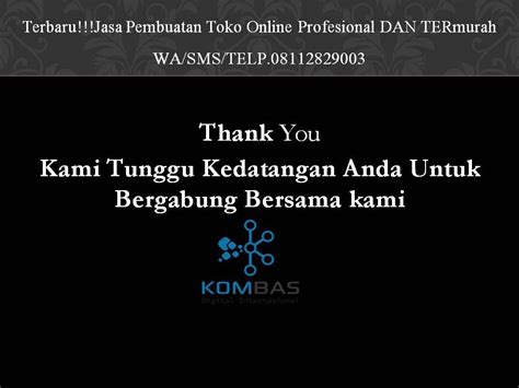 Terbarujasa Pembuatan Toko Online Profesional Dan Termurah Wasms