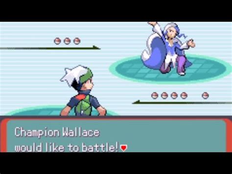 Vs Champion Wallace Pokemon Inclement Emerald Youtube