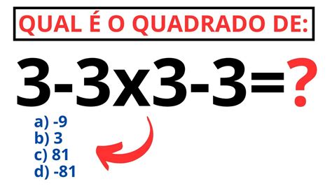 3x3 3 3 3 Resultado - 🔥3-3x3-3= Sabe resolver essa? MATEMÁTICA BÁSICA! - YouTube