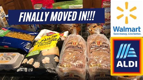 219 Aldi And Walmart Grocery Haul Restocking After Move PLUS New