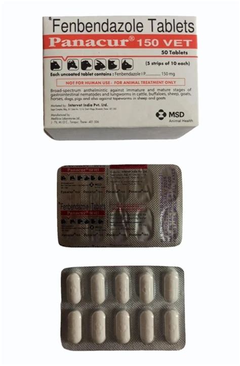 Panacure Fenbendazole Mg Tablets At Rs Stripe Fenbendazole