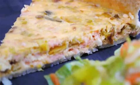 Quiche Au Saumon Poireau Et Boursin Une Savoureuse Quiche Légère