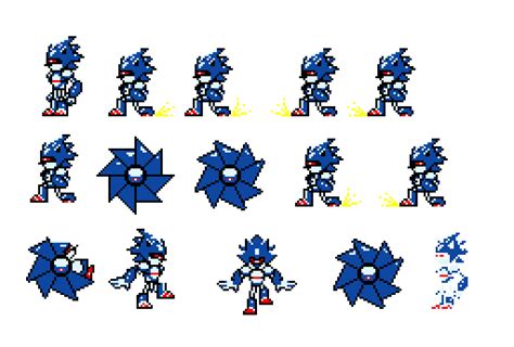 Mecha Sonic Sprite Sheet Wiki Sprites Models Textures Sounds Login ...