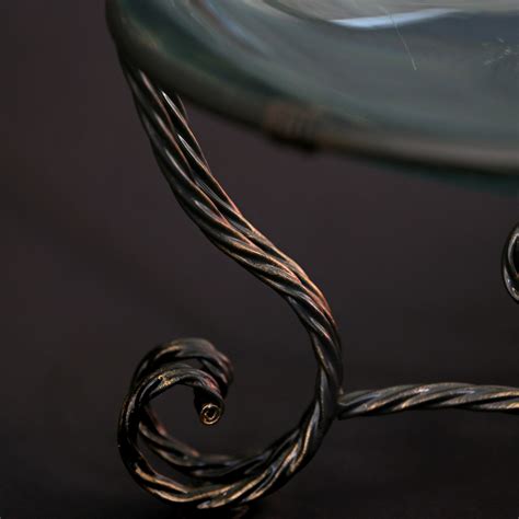 Oval Glass Bowl Wavy Wstand A To Z Party Rental Montgomeryville Pa