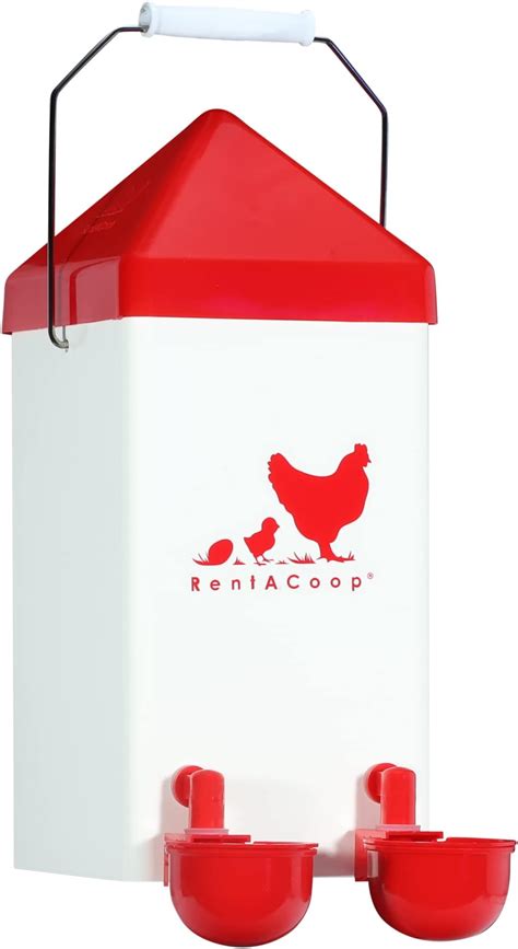 Royal Rooster 1 Gallon Automatic Twin Chicken Waterer With 2 Gravity Feed Valve