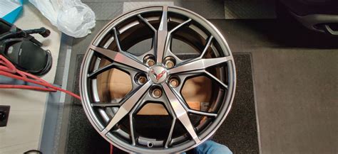 FS For Sale C8 Corvette 4 Spectra Grey Machined Trident Wheels OEM