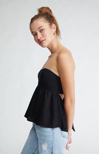 La Hearts Strapless Tie Back Tube Top Pacsun