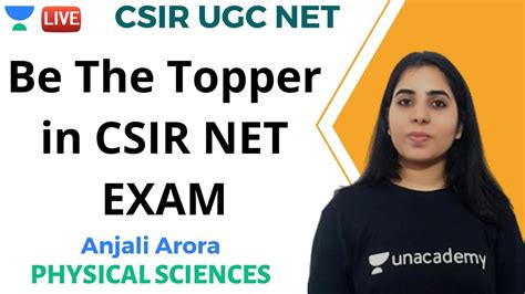 Be The Topper In Csir Net Exam Physical Sciences Unacademy Live