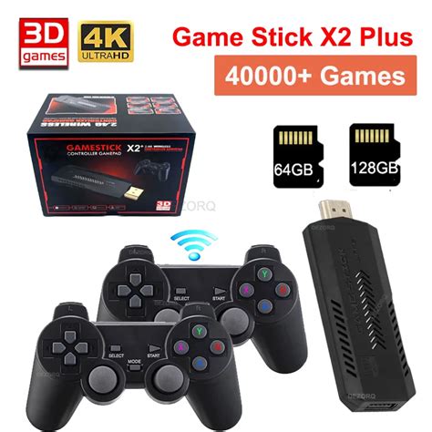 Consola De Videojuegos Game Stick X2 Plus 4K 40000 Juegos GD10 Plus