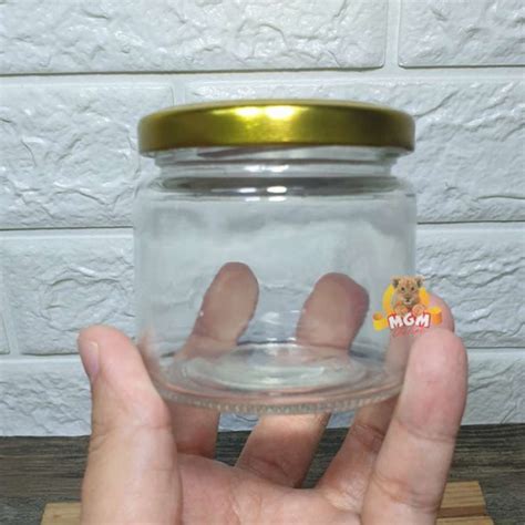 Jual Toples Botol Selai Ml Dengan Tutup Jam Jar Kaca Kedap Di Seller