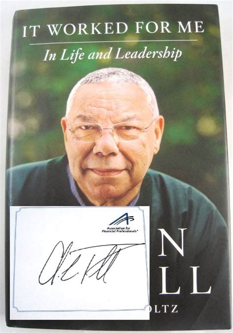 It Worked For Me In Life Secretary Of State Colin Powell Signed First Ed Book Books Book