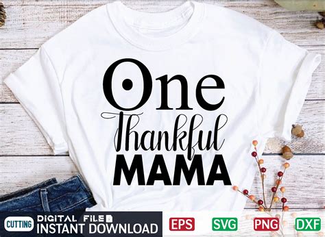 One Thankful Mama Svg Graphic By Craftssvg30 · Creative Fabrica