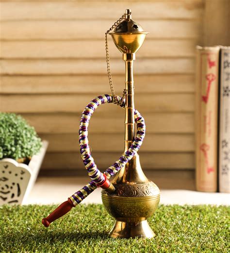 Buy Brass Decorative Brass Hukka 8.5\ at 14% OFF by Exim Decor | Pepperfry