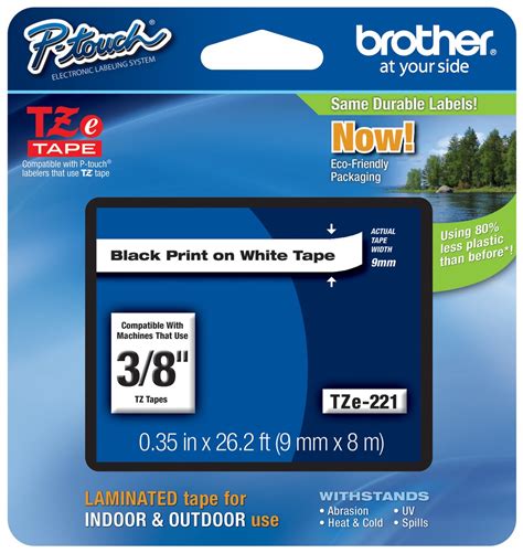 Buy Genuine Brother Mm Black On White Tze P Touch Tape For