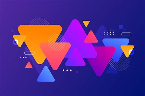 Fondo De Formas Coloridas Abstractas Vector Gratis